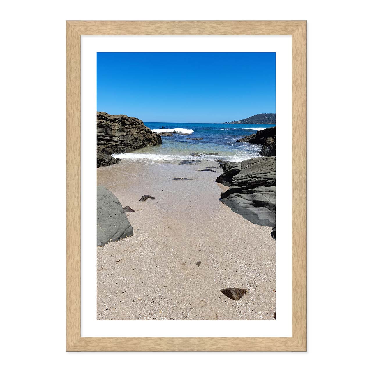 Seaside Solitude: Lorne Beach framed print