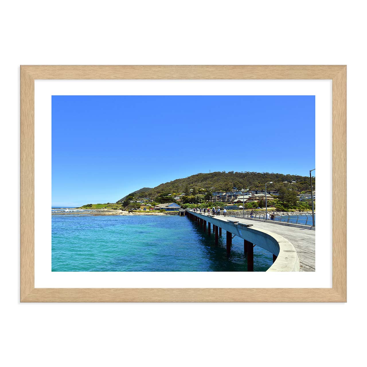 “Gateway to the Ocean” Lorne Pier Framed Print