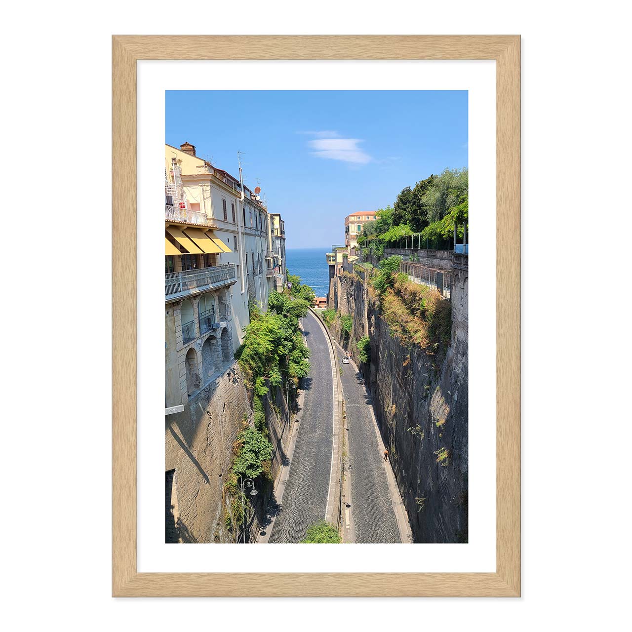 Sorrento’s Cliffside Road Framed Print
